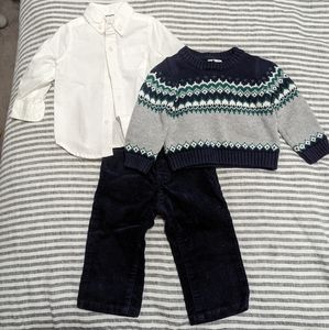 Janie and Jack infant boy dress outfit